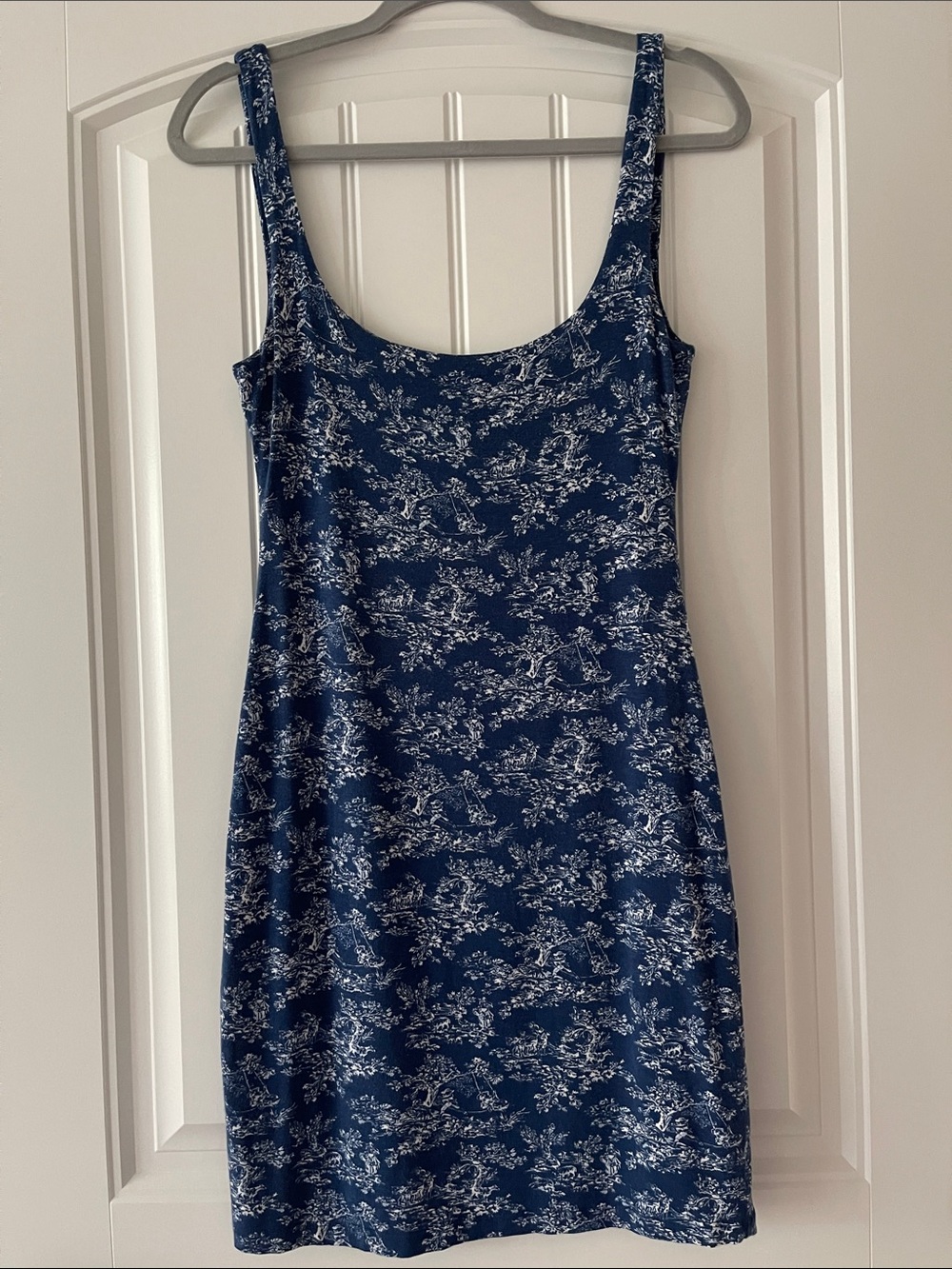 Urban outfitters Blue Printed Tank Dress Medium